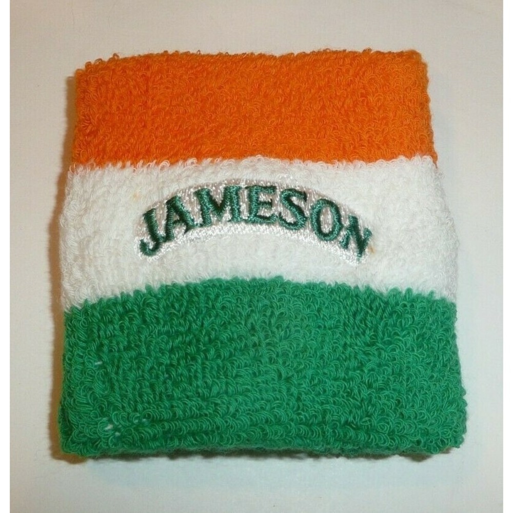 Jameson Irish Whiskey Wrist Sweat Band - Orange Green White